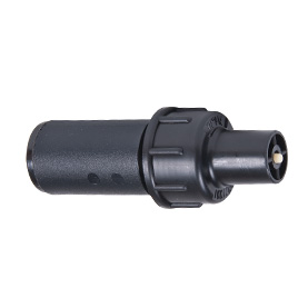 Compression adapter with flush valve